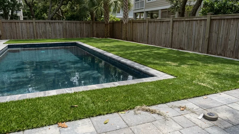 Pool Surround Turf Charleston